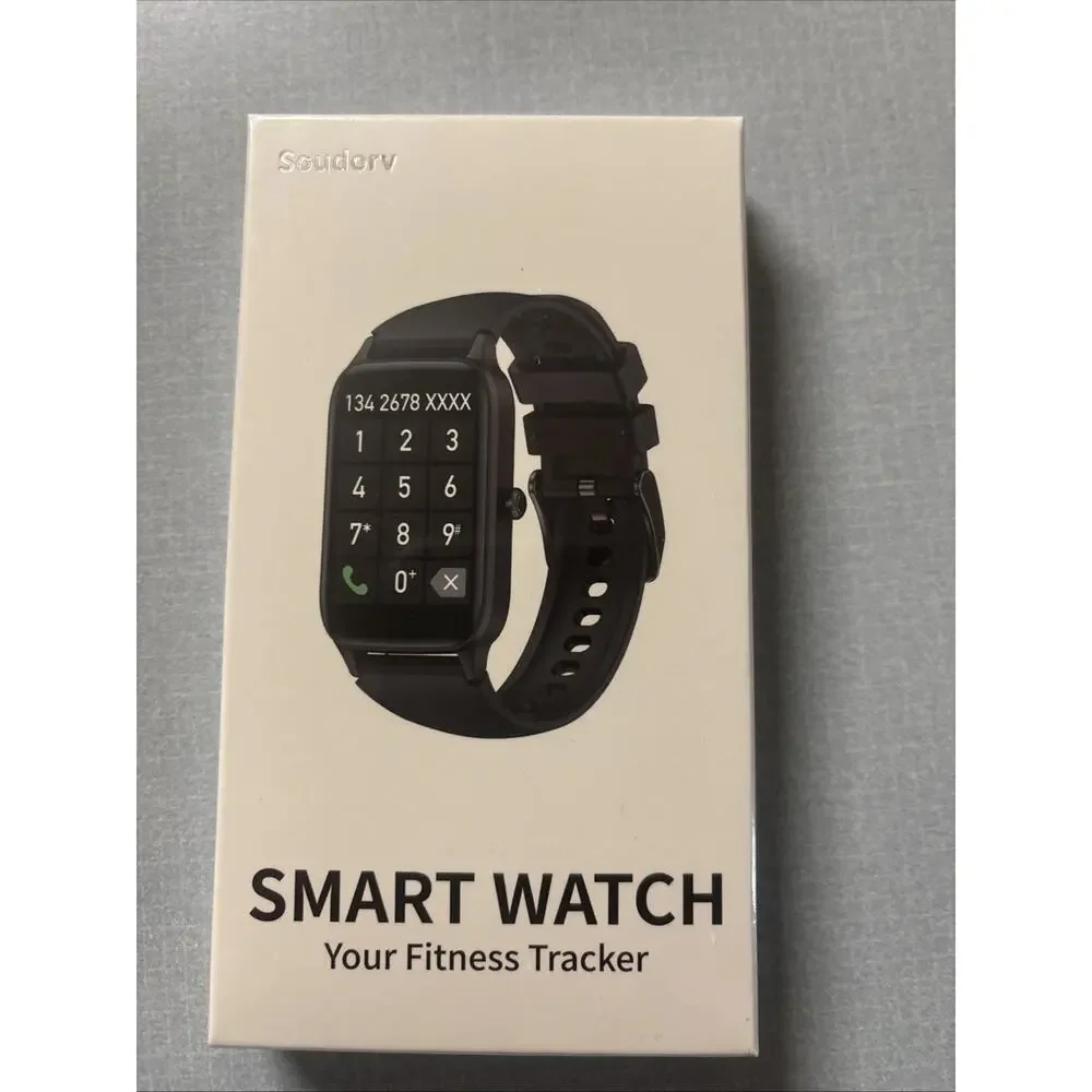 NIB Soudorv P97 Smart Watch Fitness Tracker Android 1.57'' HD IP68 Waterproof
